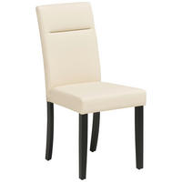 STUHL in Holz Schwarz, Beige  - Beige/Schwarz, Basics, Holz (57/96/44cm) - Livetastic
