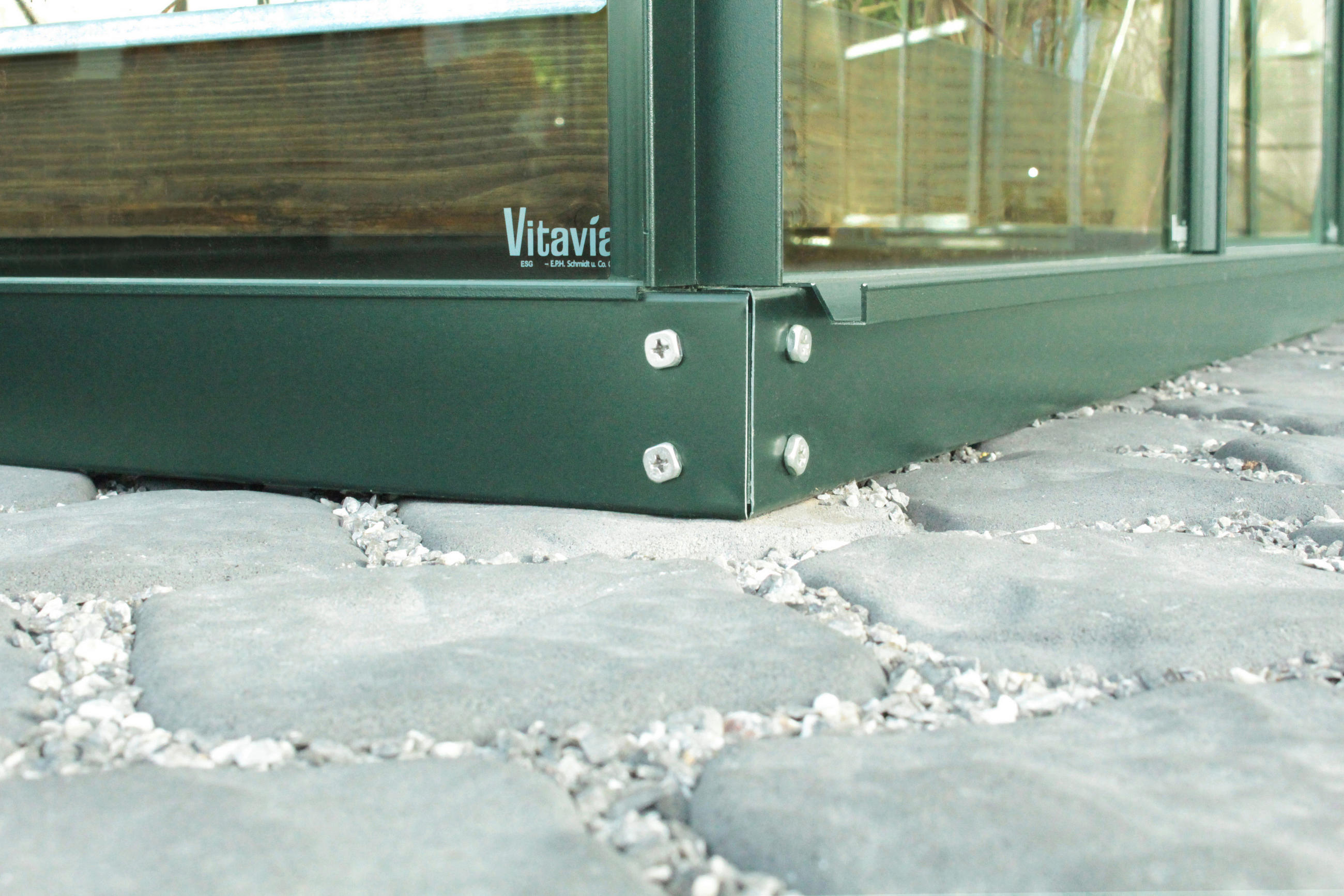 Thumbnail - Fundament, Smaragdgrün, Metall, 127.9x254.4x6 cm, Gartenzubehör, Hochbeete