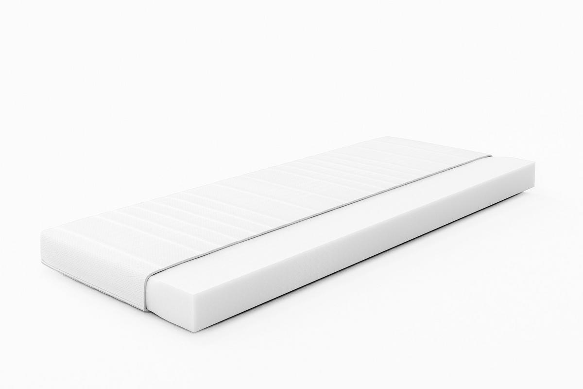 KOMFORTSCHAUMMATRATZE PINO, 140/200 cm, Höhe ca.: 10 cm, H2 = mittel,  - Weiß, Basics, Textil (140/200cm) - MID.YOU