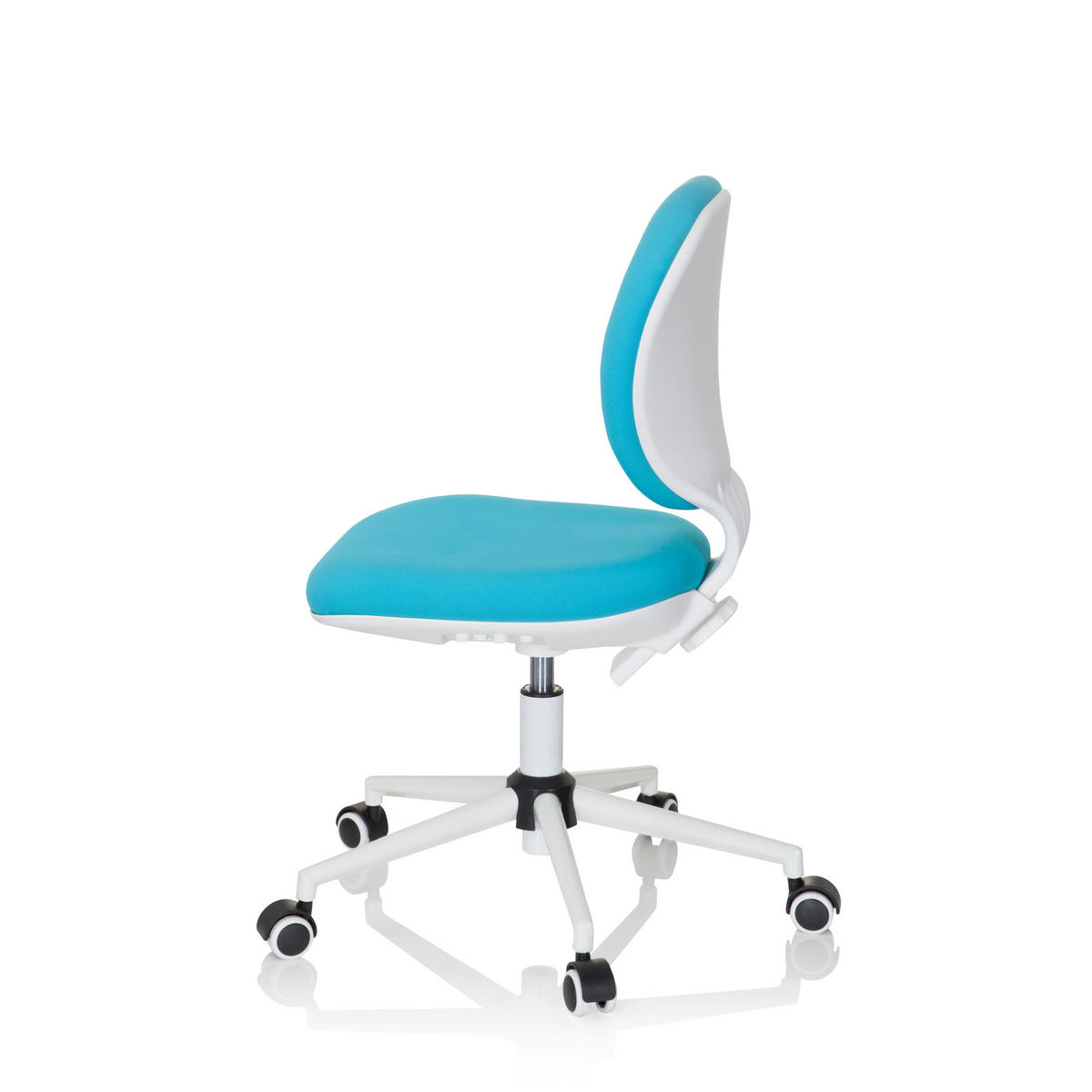 OTOČNÁ ŽIDLE PRO MLÁDEŽ, tyrkysová - tyrkysová, Basics, plast (43/82-95/56cm) - MID.YOU