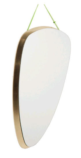 WANDSPIEGEL 56/83/3,5 cm    in organisch  - Goldfarben, Design, Glas/Holz (56/83/3,5cm) - Kare-Design