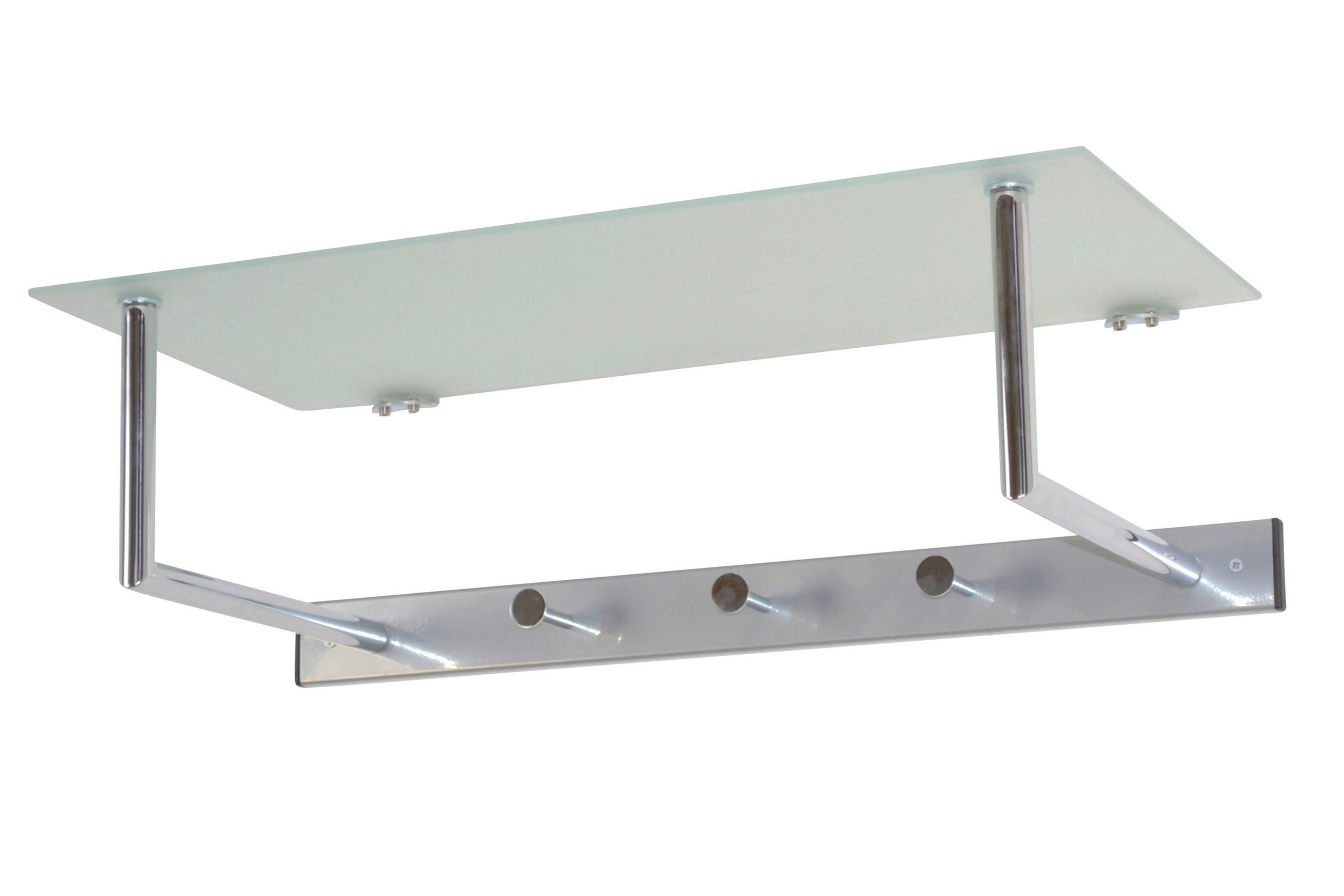 WANDGARDEROBE  in Silberfarben  - Silberfarben, Design, Glas/Metall (61/18/30cm) - MID.YOU