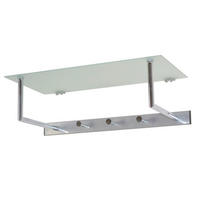 WANDGARDEROBE  in Silberfarben  - Silberfarben, Design, Glas/Metall (61/18/30cm) - MID.YOU