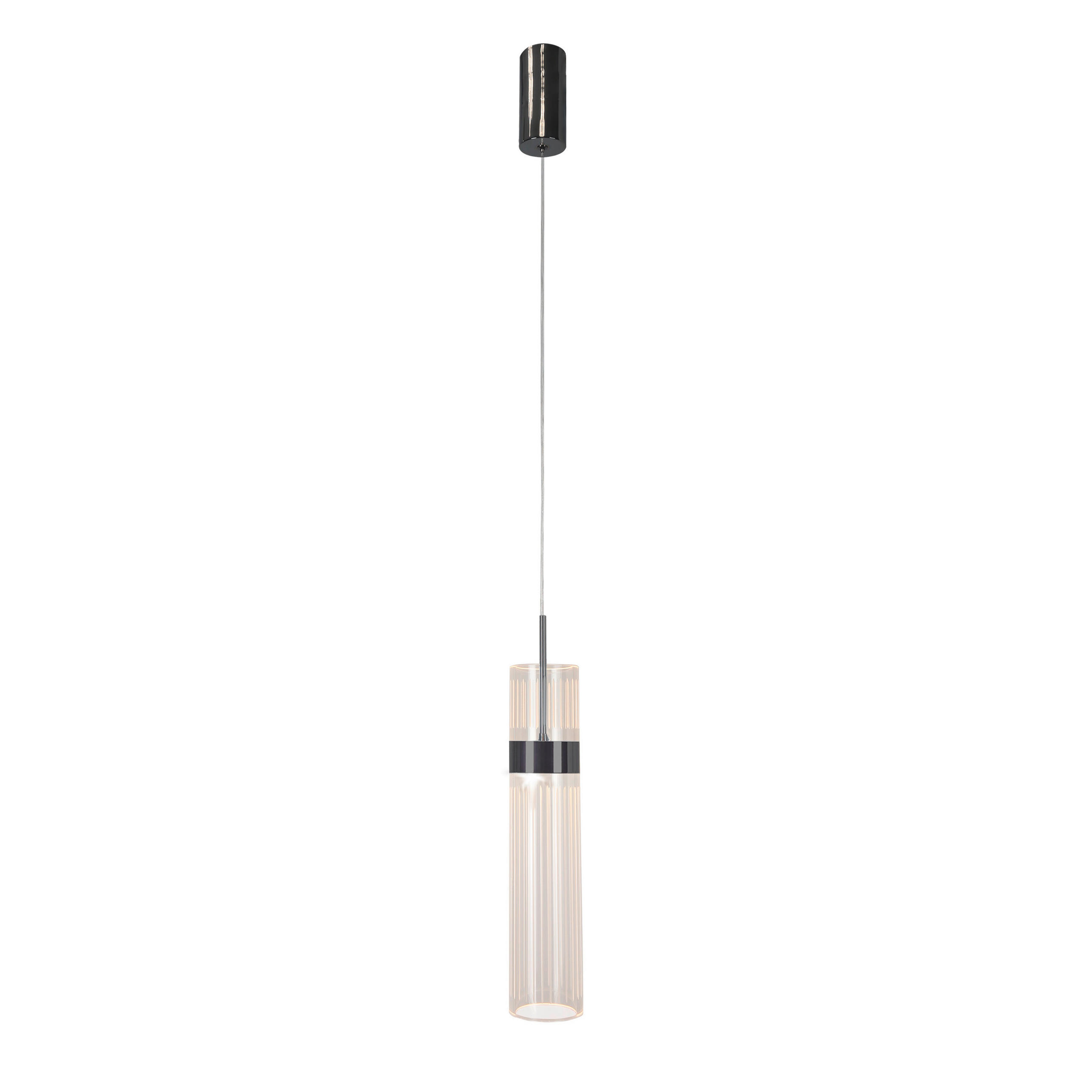 HÄNGELEUCHTE    - Graphitfarben, Konventionell, Kunststoff (120/6/6cm)