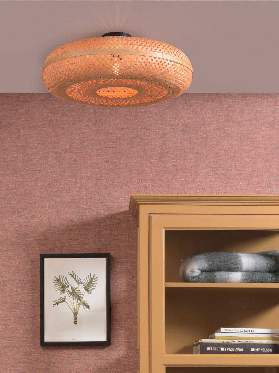DECKENLEUCHTE GOOD&MOJO 60/60/17 cm   - Naturfarben, Trend, Holz (60/60/17cm) - Good & Mojo