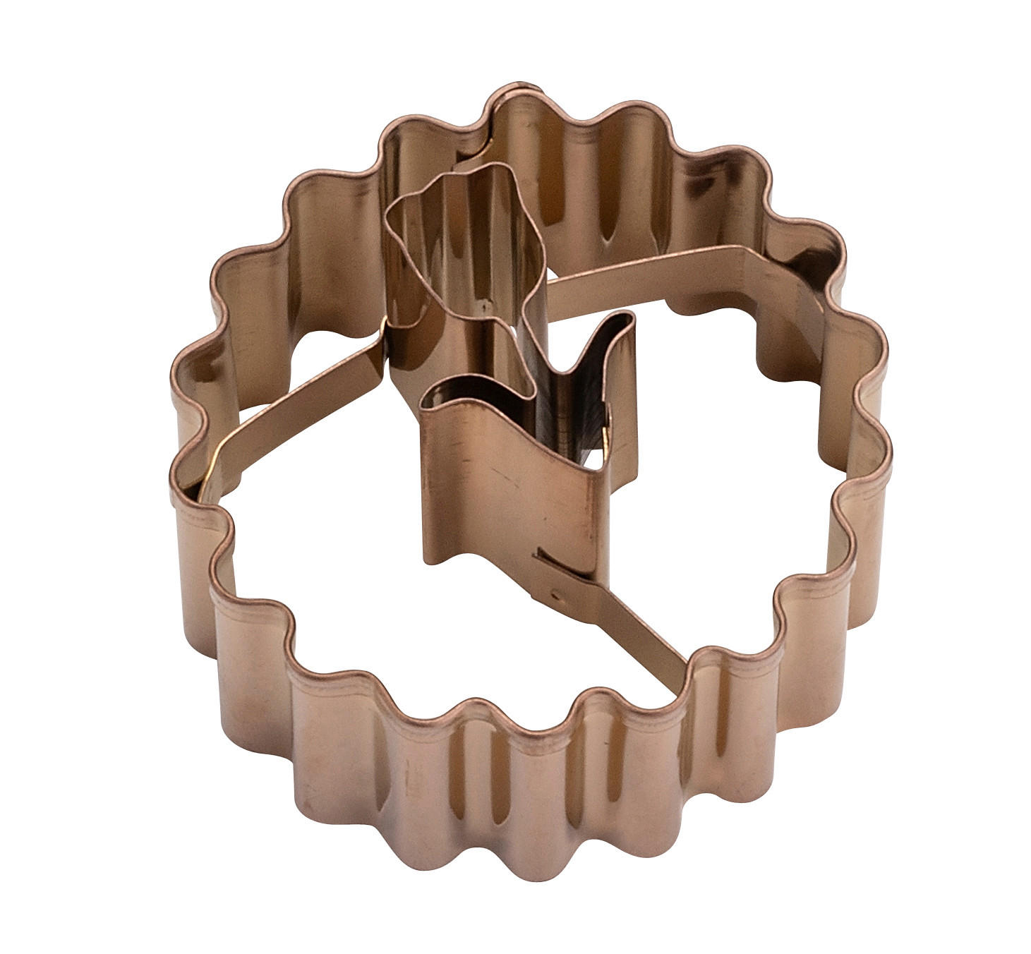 LINZER-KEKSAUSSTECHER - Altrosa, Trend, Metall (5cm) - Dr.Oetker