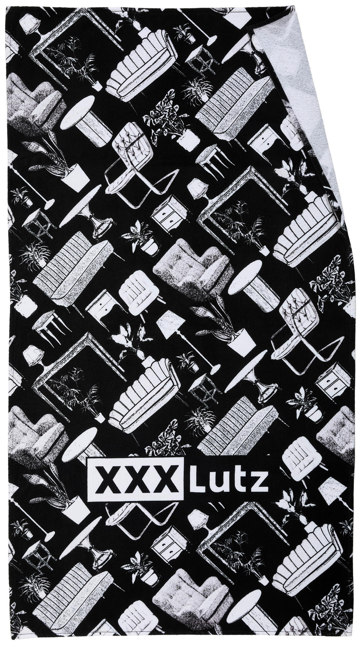 STRANDTUCH 80 Anniversary Collection Schwarz, Weiß 90/150 cm  - Schwarz/Weiß, Textil (90/150cm) - Esposa