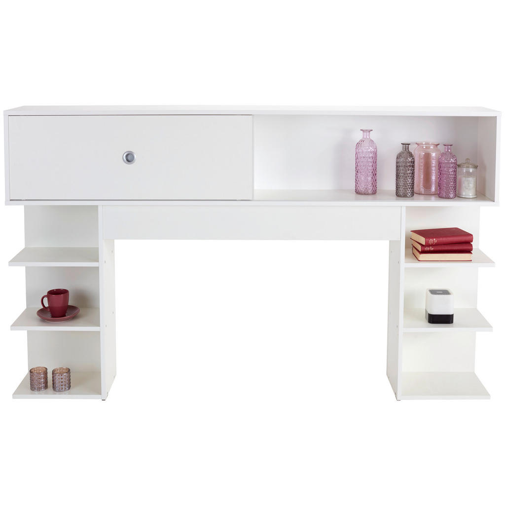 Bettüberbau Azurro B: 180 cm Eiche Dekor/Weiß