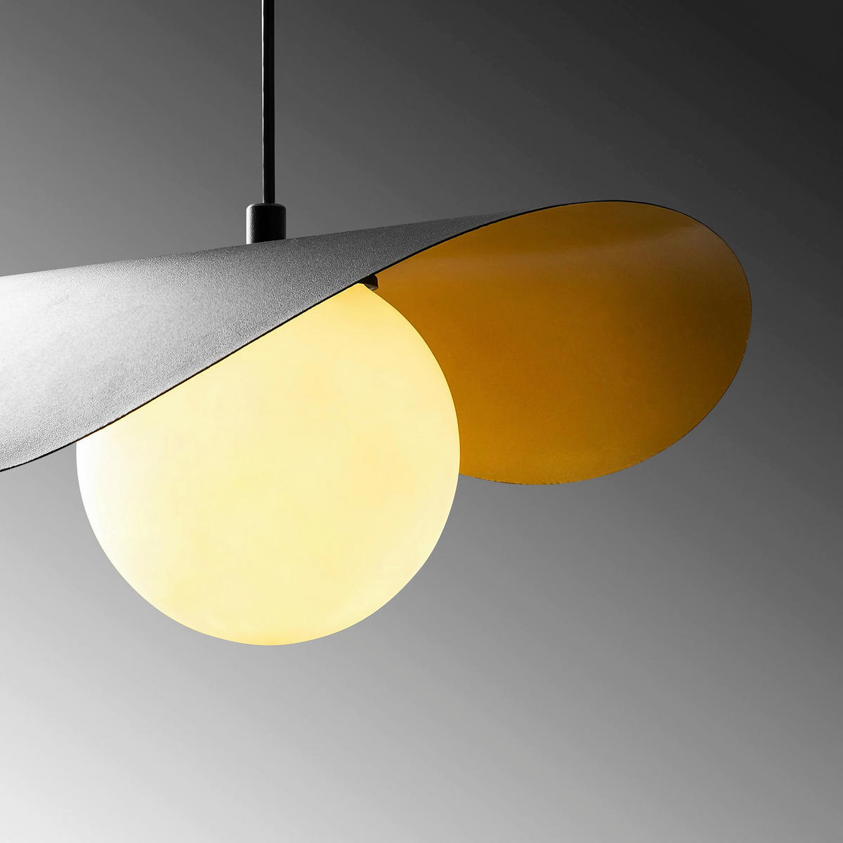 HÄNGELEUCHTE 32/105/38 cm   - Schwarz, Design, Metall (32/105/38cm) - P & B