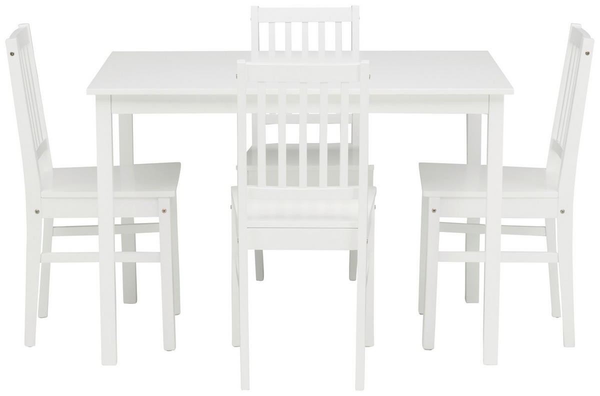 TISCHGRUPPE Weiß  - Weiß, MODERN, Holz (110/75/70cm) - MID.YOU