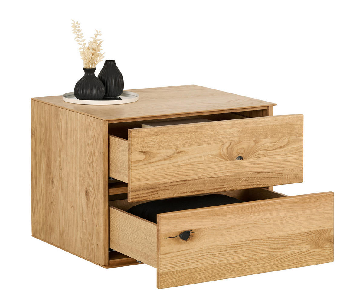 KOMODA, dub, barvy dubu, 60/44/50 cm - barvy dubu, Design, dřevo/kompozitní dřevo (60/44/50cm) - Dieter Knoll