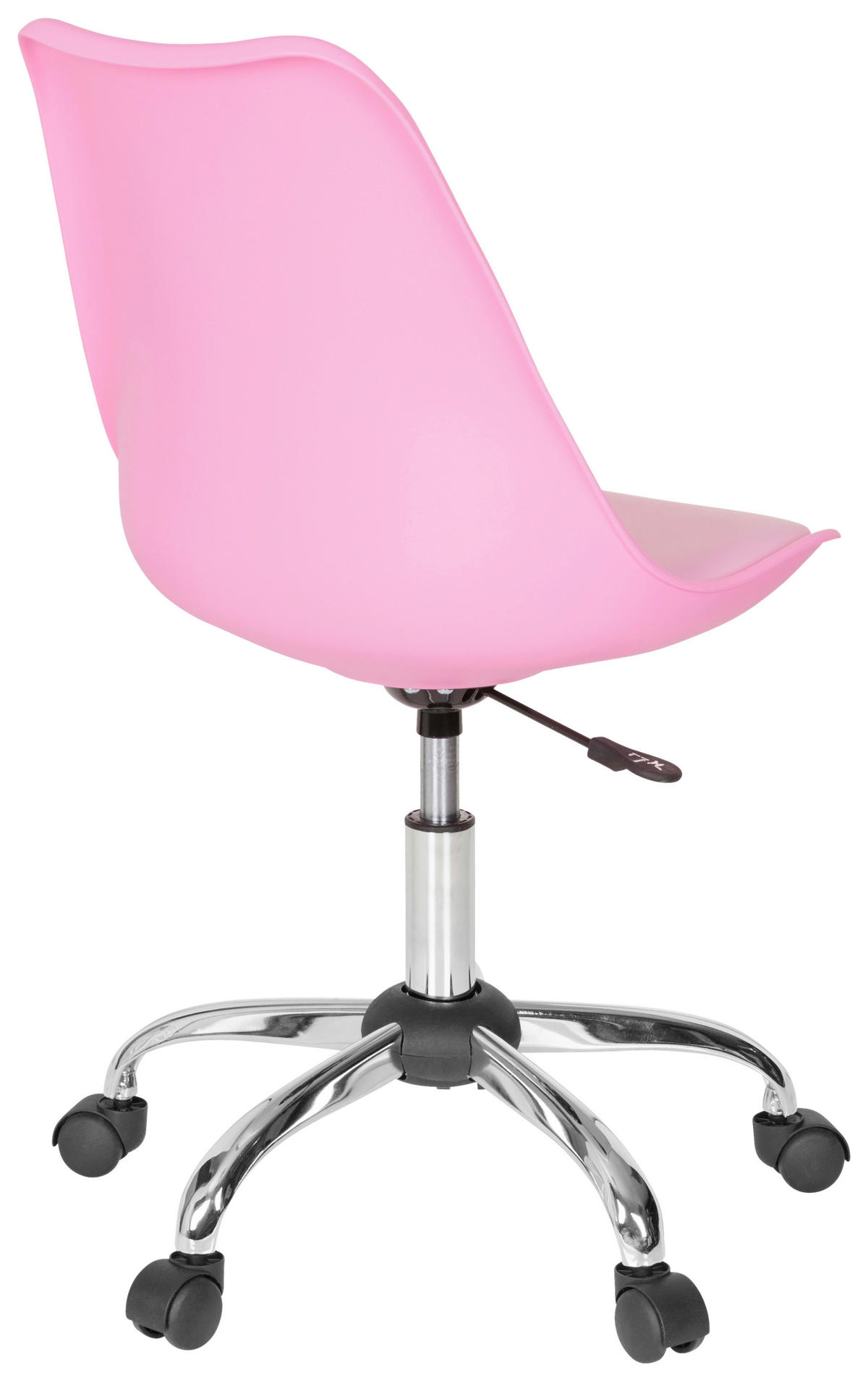 SNURRSTOL  i läderimitation pink  - pink, Modern, metall/textil (48/86/54cm) - MID.YOU