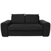 SCHLAFSOFA Textil Anthrazit  - Chromfarben/Anthrazit, Design, Holz/Textil (199/92/97cm) - Livetastic