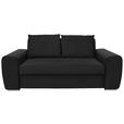 SCHLAFSOFA  in Anthrazit  - Chromfarben/Anthrazit, Design, Holz/Textil (199/92/97cm) - Hom`in