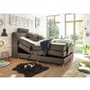 BOXSPRING-ÁGY 120/200 cm  barna  - barna/ezüstszínű, Modern, műanyag/faalapú anyag (120/200cm) - MID.YOU