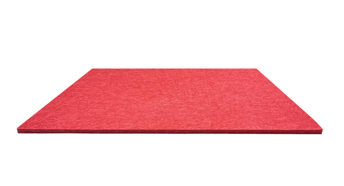 AKUSTIKPANEEL Modular Wall System rPet 52/52/0.6 cm  - Rot, KONVENTIONELL, Kunststoff (52/52/0.6cm) - Jangal