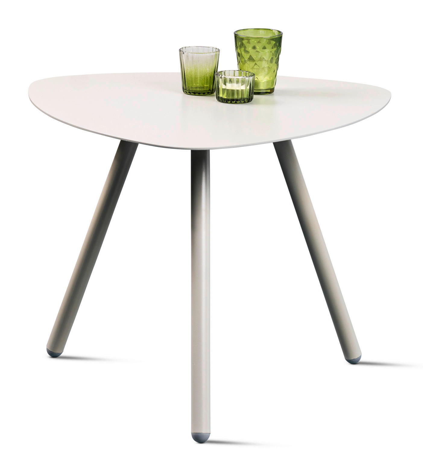 BEISTELLTISCH 50/50/40 cm Grau Freiform - Grau, Design, Metall (50/50/40cm) - Xora
