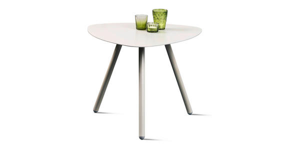 BEISTELLTISCH 50/50/40 cm Grau Freiform - Grau, Design, Metall (50/50/40cm) - Xora