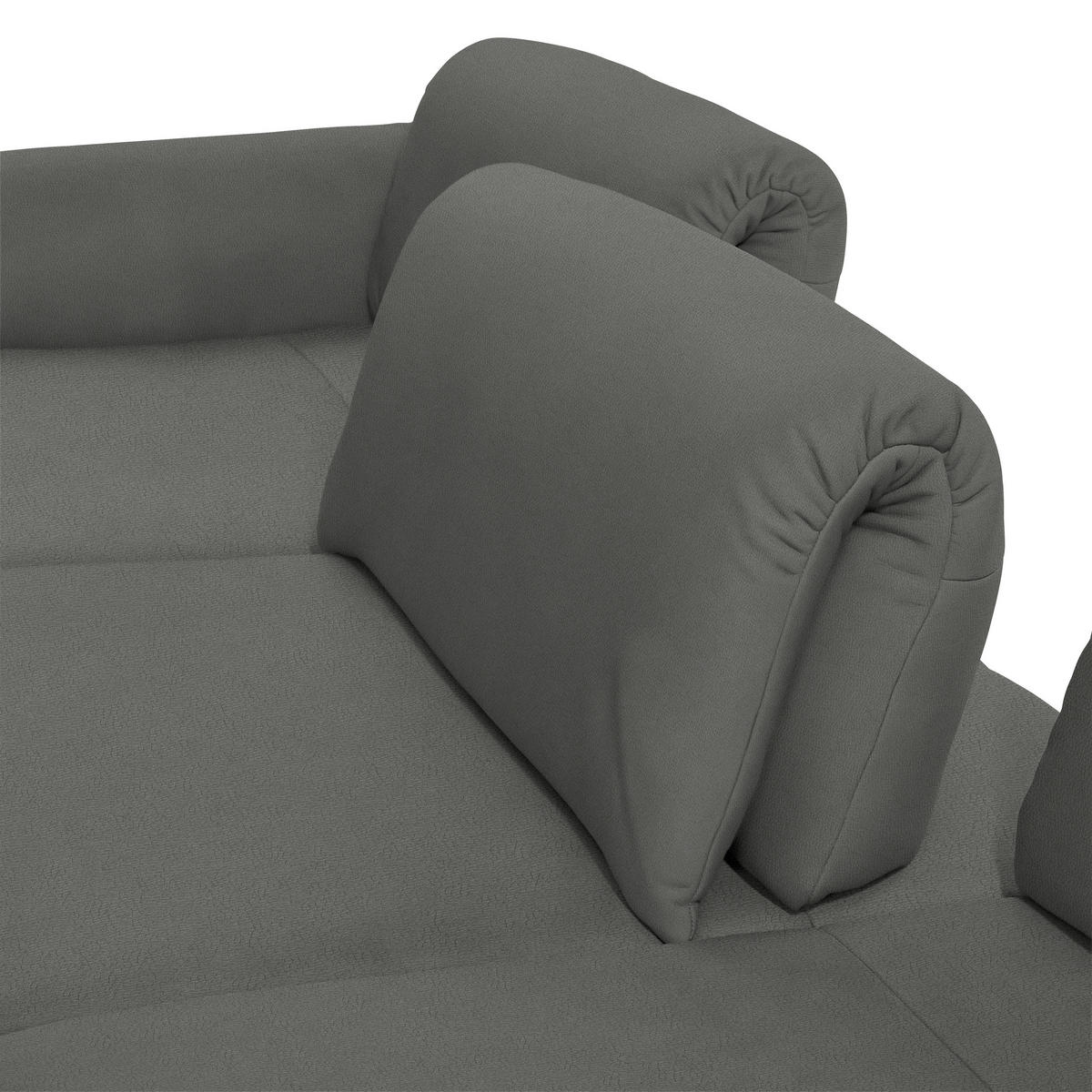 ECKSOFA in Echtleder Dunkelgrau  173/308 cm  - Dunkelgrau/Anthrazit, Design, Leder/Metall (173/308cm) - Joop!