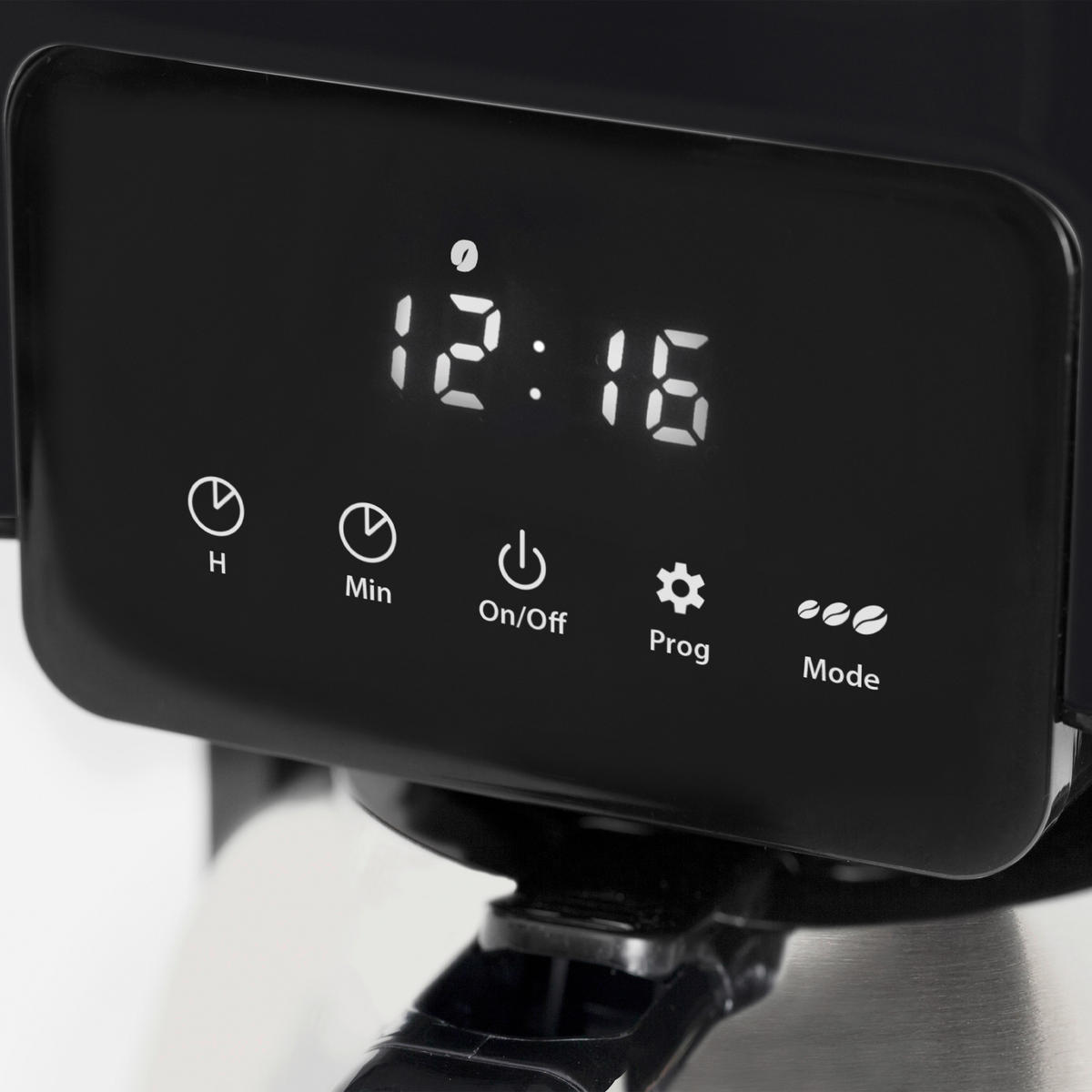 THERMO-KAFFEEMASCHINE Taste & Style  - Silberfarben/Schwarz, Basics, Glas (17/32,5/24,5cm) - CASO Design