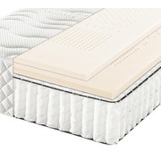 TAŠTIČKOVÁ MATRACE, 90/200 cm - bílá, Basics, textil (90/200cm) - Bentley