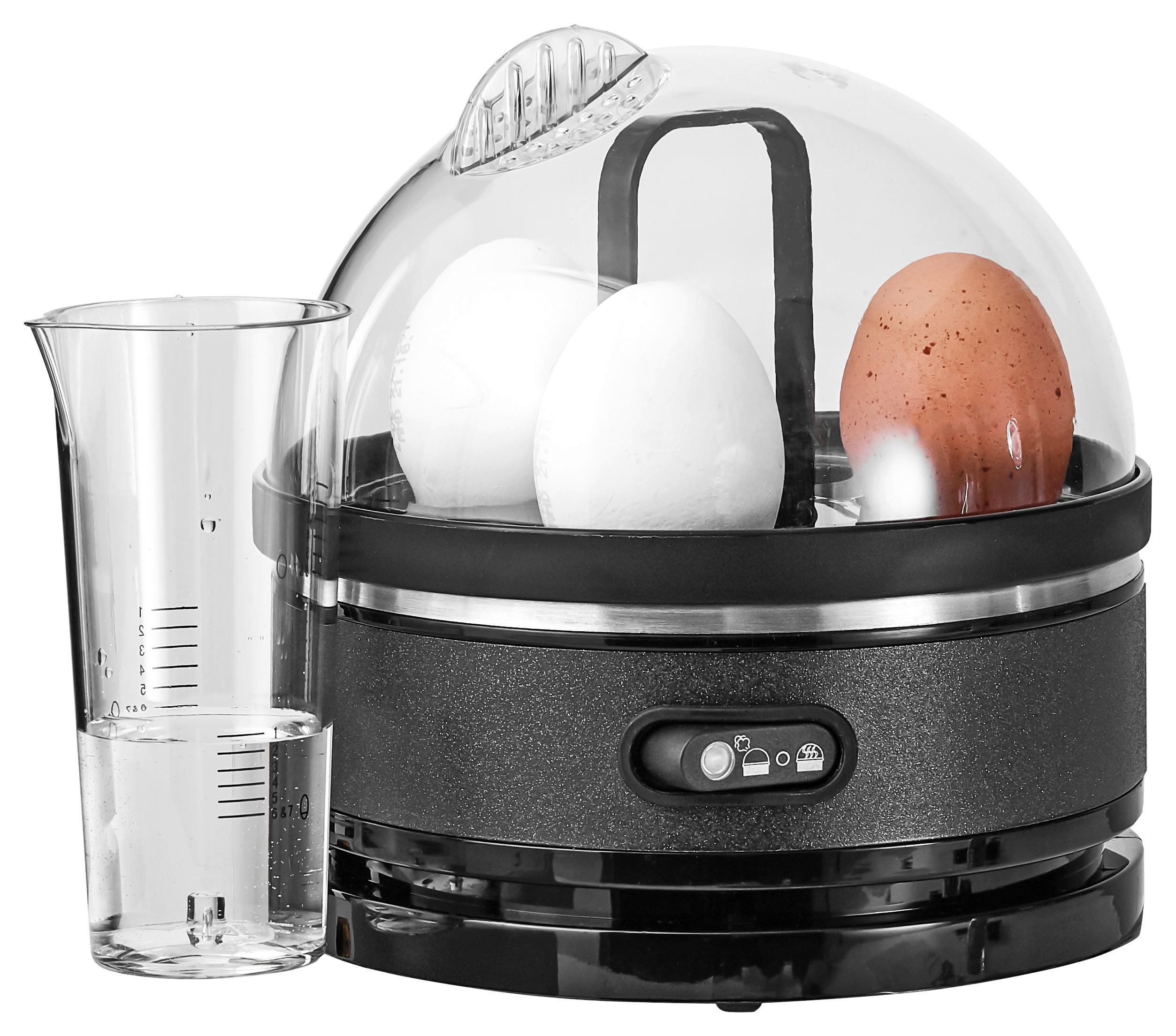 EIERKOCHER - Schwarz, KONVENTIONELL, Kunststoff/Metall - Homeware Profession.