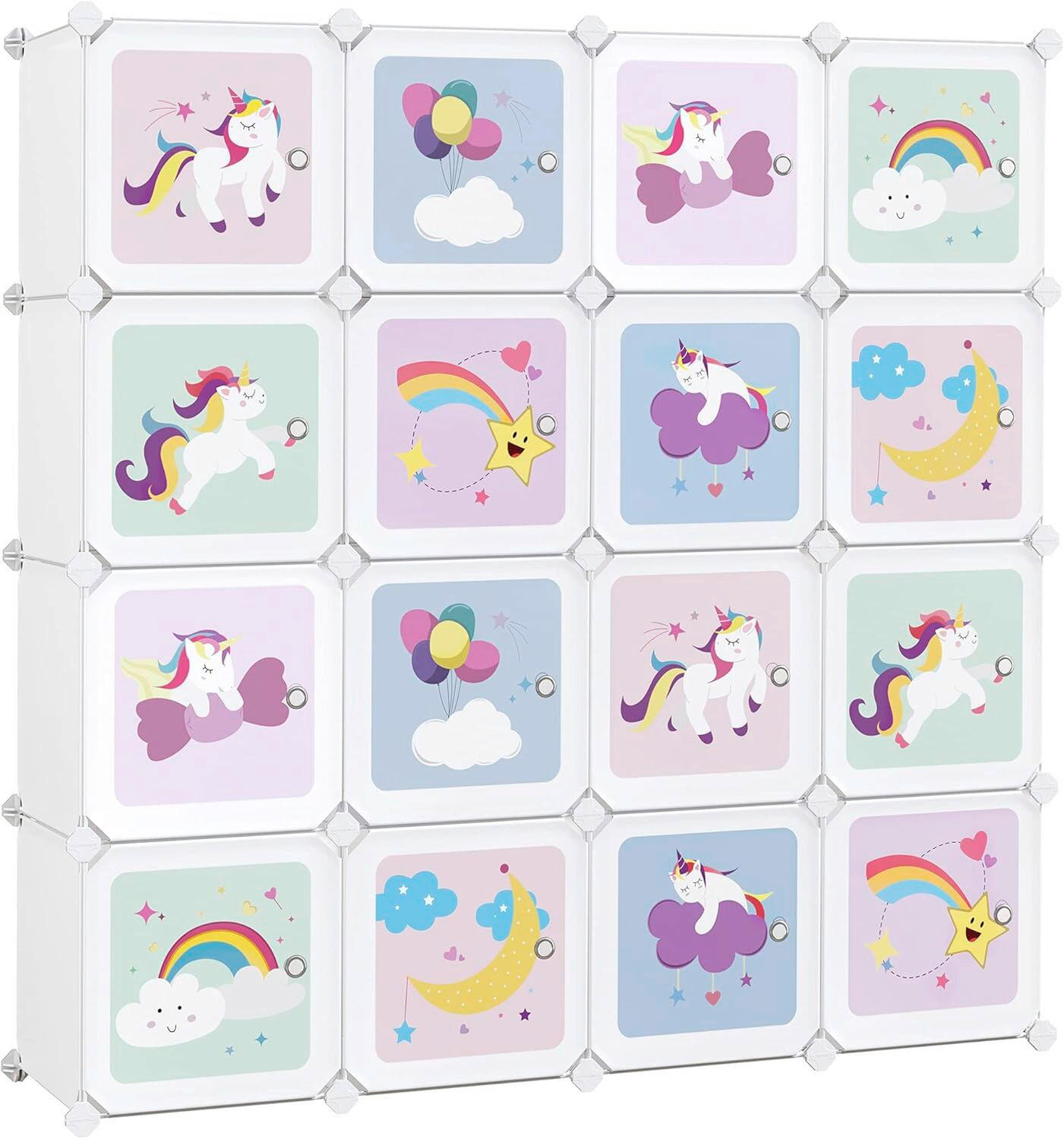 KINDERREGAL 123/123/31 cm  - Weiß, Basics, Kunststoff/Metall (123/123/31cm)