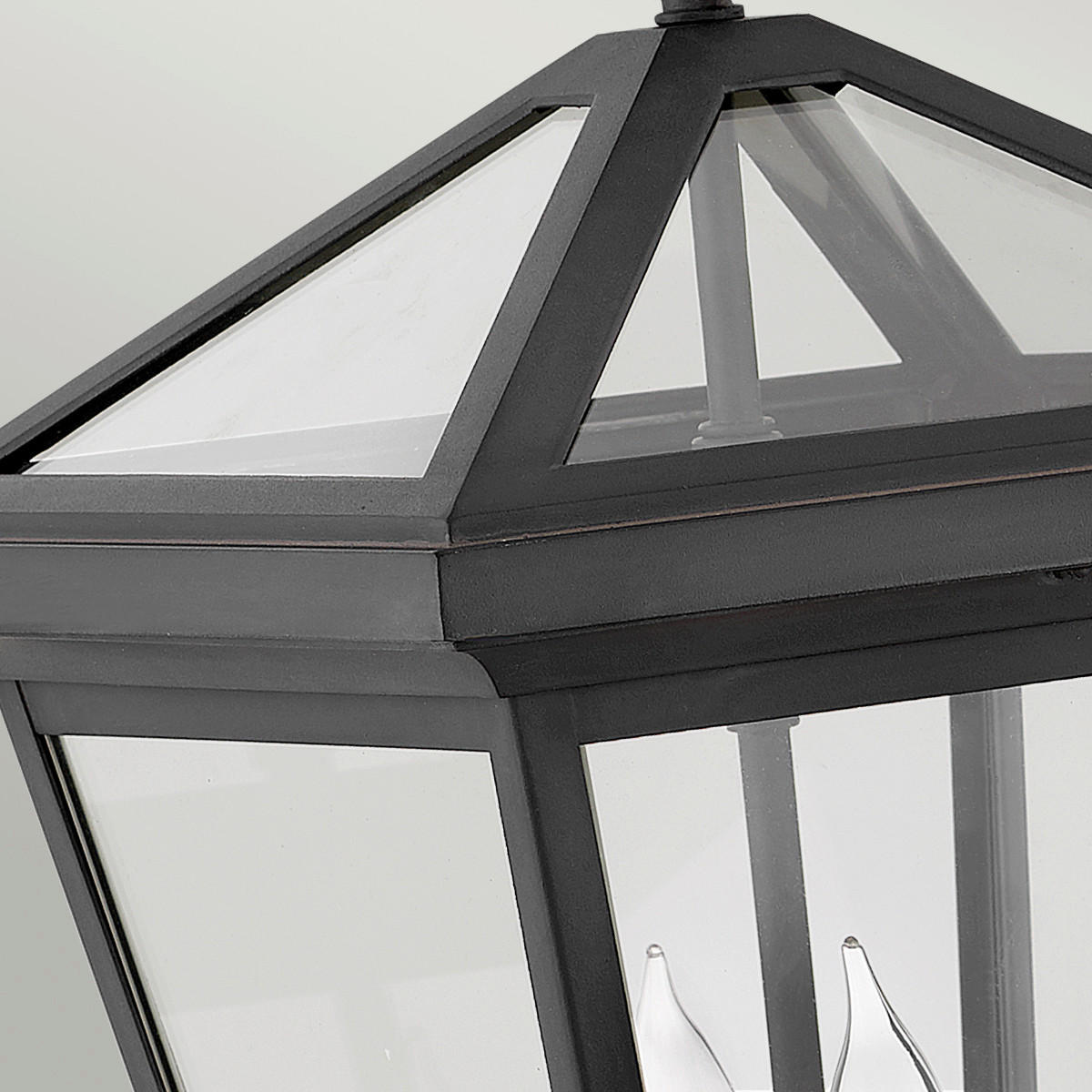 AUSSENWANDLEUCHTE - Schwarz, Konventionell, Glas/Metall (25,4/28,6/45,9cm) - Elstead Lighting