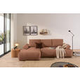 ECKSOFA  in Webstoff Dunkelorange  - Dunkelorange/Schwarz, KONVENTIONELL, Kunststoff/Textil (162/282cm) - Carryhome