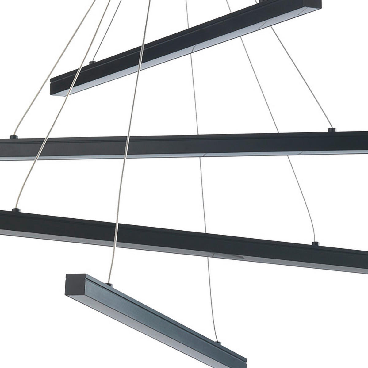 LED-HÄNGELEUCHTE 50/95 cm  - Schwarz, Design, Metall (50/95cm)