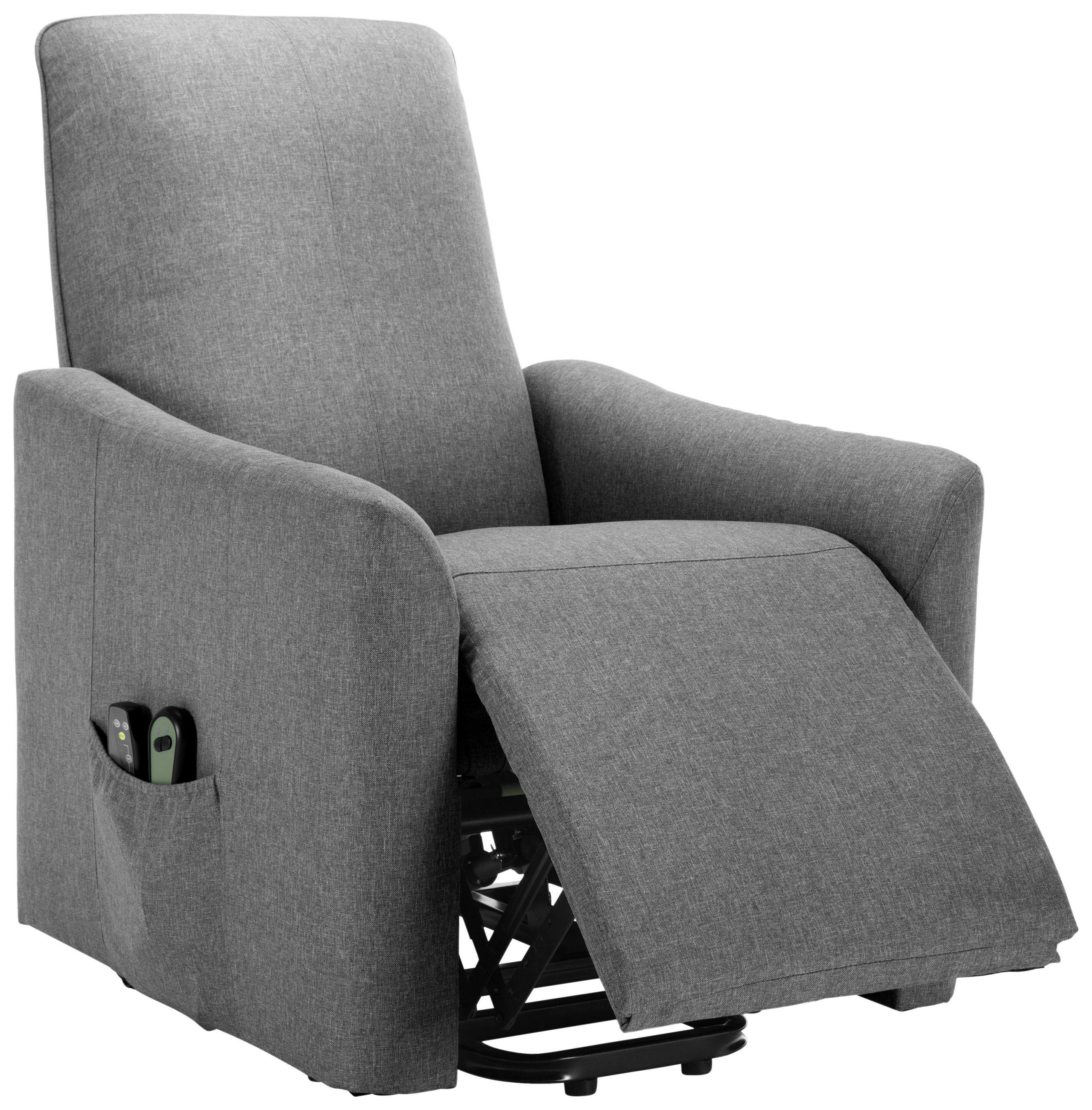 MID.YOU TELEVIZNÍ KŘESLO, textil, šedá