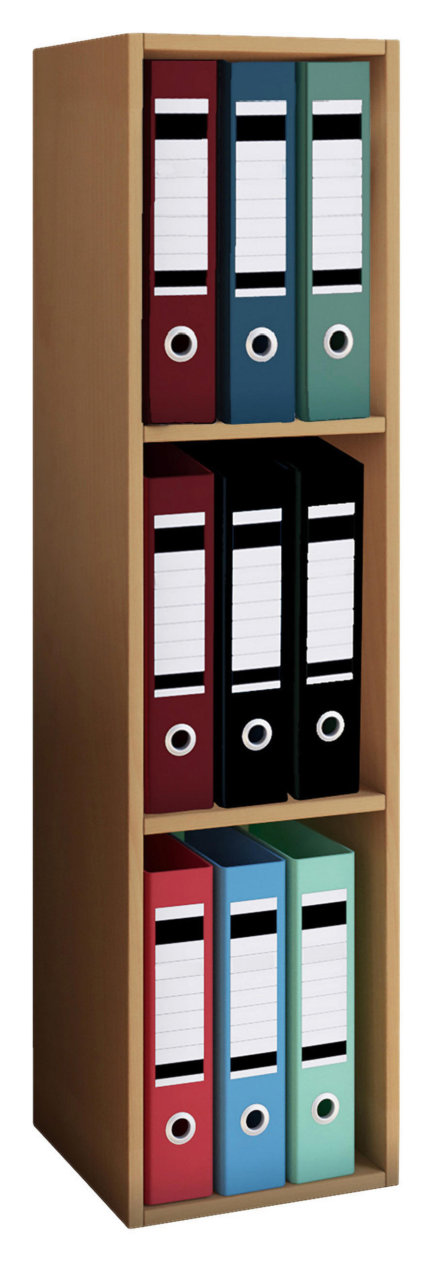 AKTENREGAL 34/115/29 cm  - Buchefarben, Design, Holzwerkstoff (34/115/29cm) - MID.YOU