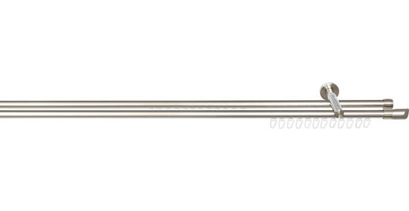 RUNDSTANGENGARNITUR 120 cm  - Edelstahlfarben, Basics, Metall (120cm) - Homeware