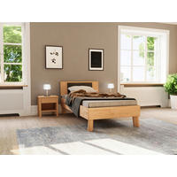 BETT - Naturfarben/Kernbuche, MODERN, Holz (100/200cm) - MID.YOU