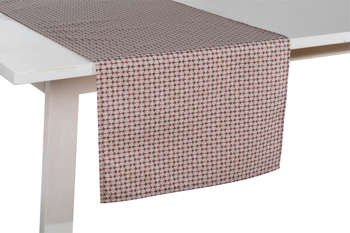 TISCHLÄUFER 50/150 cm  - Rot, Trend, Textil (50/150cm)