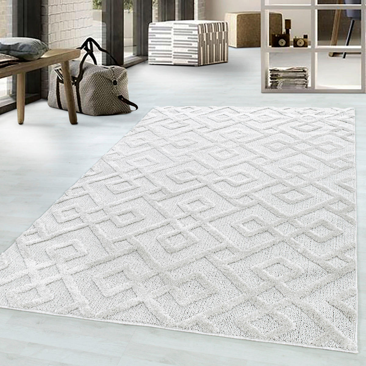 LÄUFER 80/250 cm Pisa 4708 cream  - Creme, KONVENTIONELL, Textil (80/250cm)