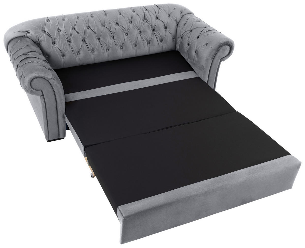 SCHLAFSOFA in Textil Grau  - Schwarz/Grau, Design, Holz/Textil (213/86/99cm) - MID.YOU