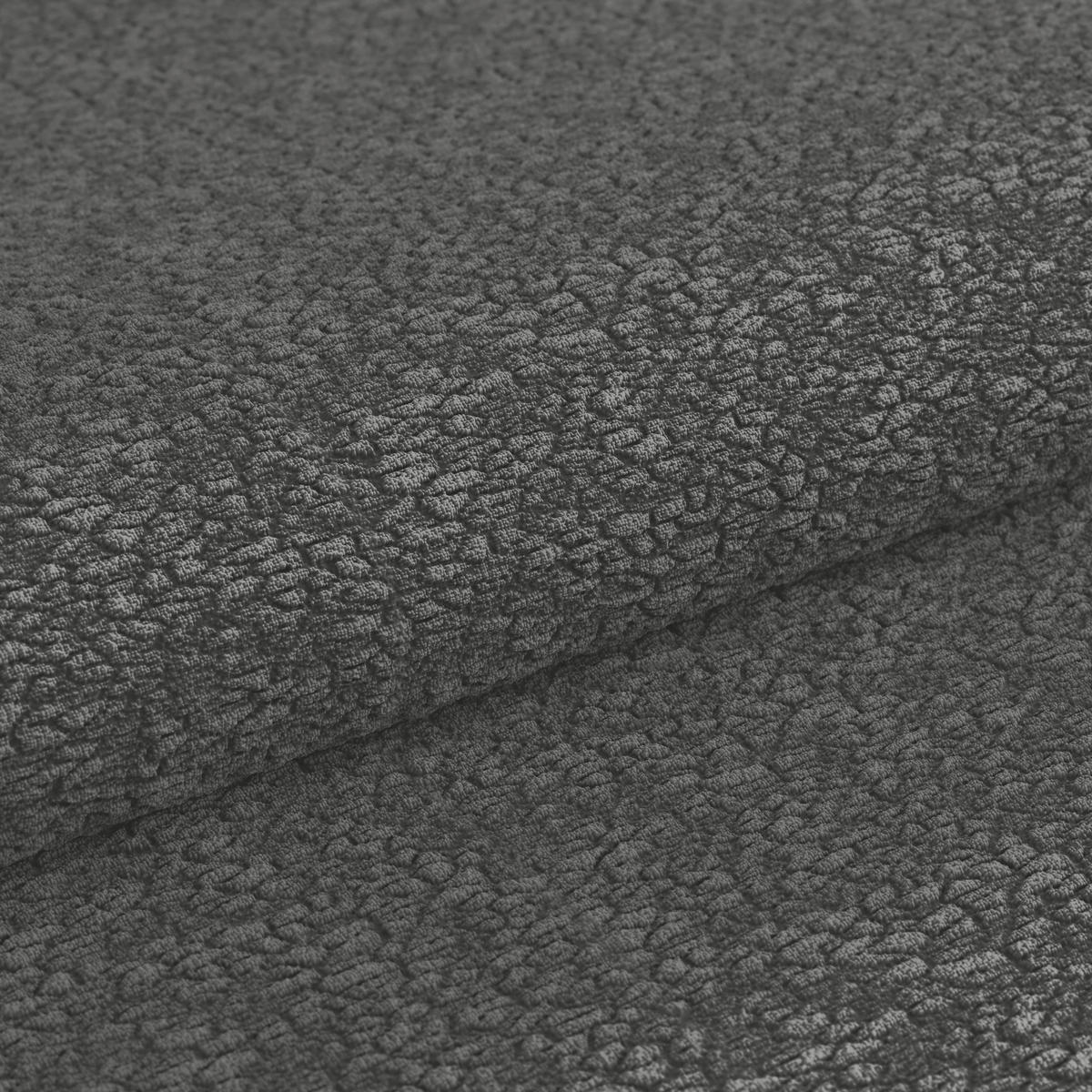 ECKSOFA Chenille Anthrazit  - Anthrazit/Schwarz, Trend, Kunststoff/Textil (280/178cm) - MID.YOU