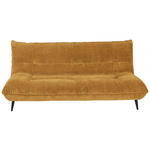 3-SITZER-SOFA in Mikrofaser Goldfarben  - Goldfarben/Schwarz, KONVENTIONELL, Textil/Metall (230/100/101cm) - Hom`in