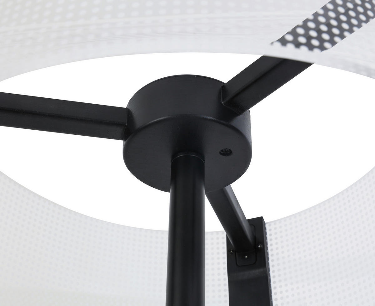 LED-STEHLEUCHTE 40/159 cm   - Transparent/Schwarz, Design, Kunststoff/Metall (40/159cm) - Novel
