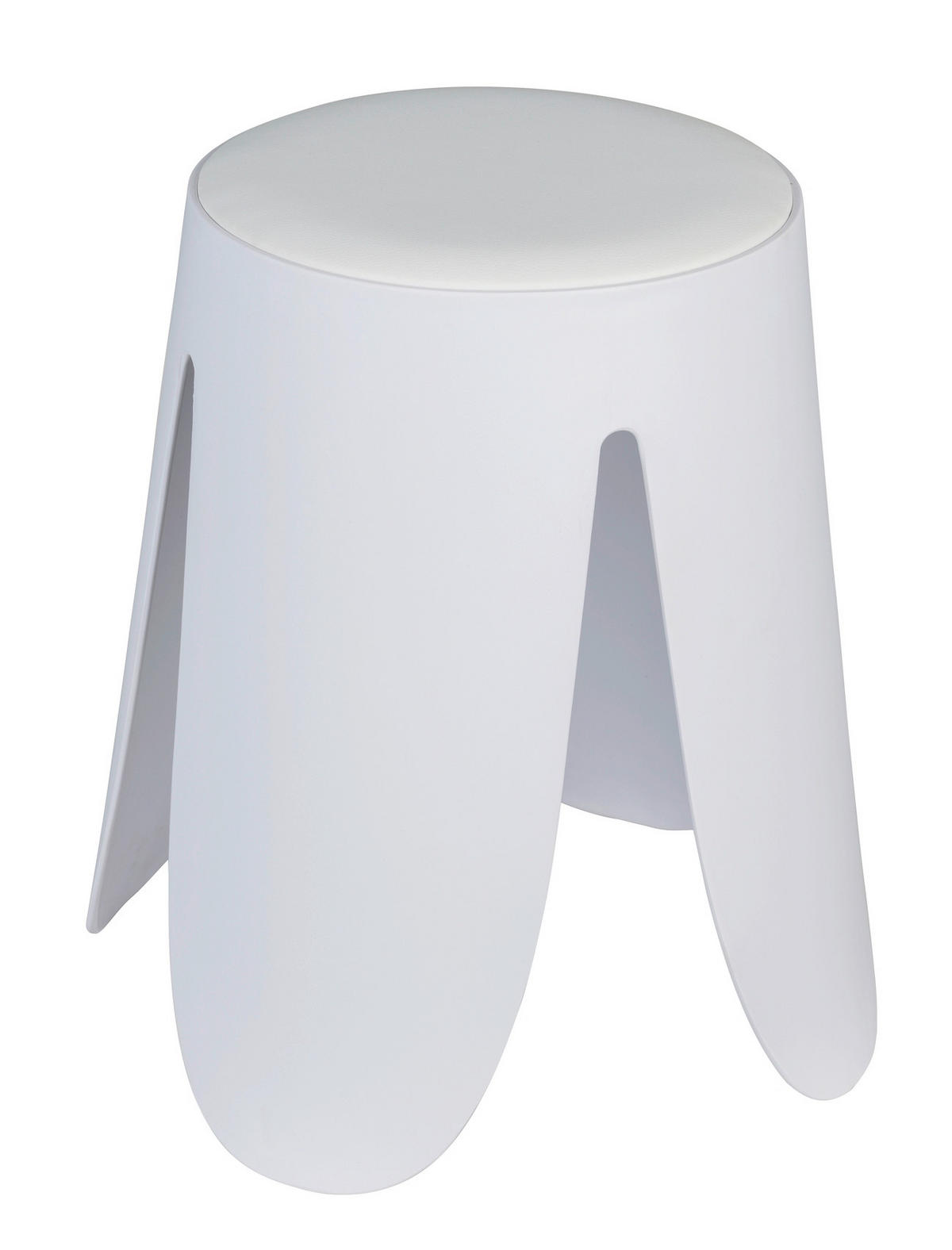 BADHOCKER Kunststoff  - Weiß, Basics, Kunststoff (44,5/46/44,5cm) - Wenko