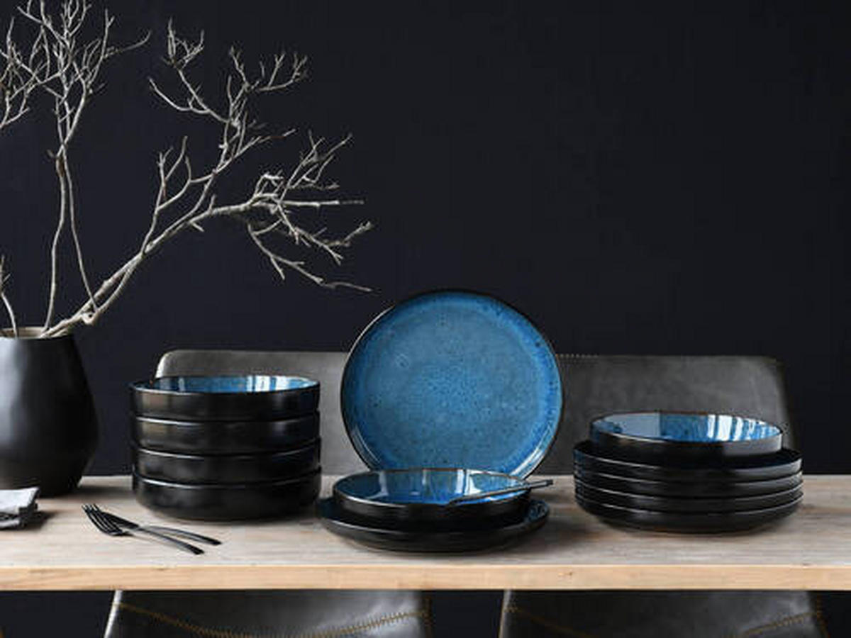 TAFELSERVICE Blau 12-teilig  - Blau, Trend, Keramik - Creatable