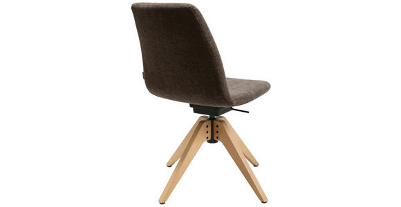 STUHL in Flachgewebe Holz, Textil - Eichefarben/Dunkelbraun, Design, Holz/Textil (46/85-88/55cm) - Johann Jakob