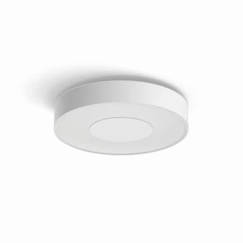 LED-DECKENLEUCHTE White & Color Ambiance Infuse M 38,1/8,4 cm   - Weiß, Design, Metall (38,1/8,4cm) - Philips HUE