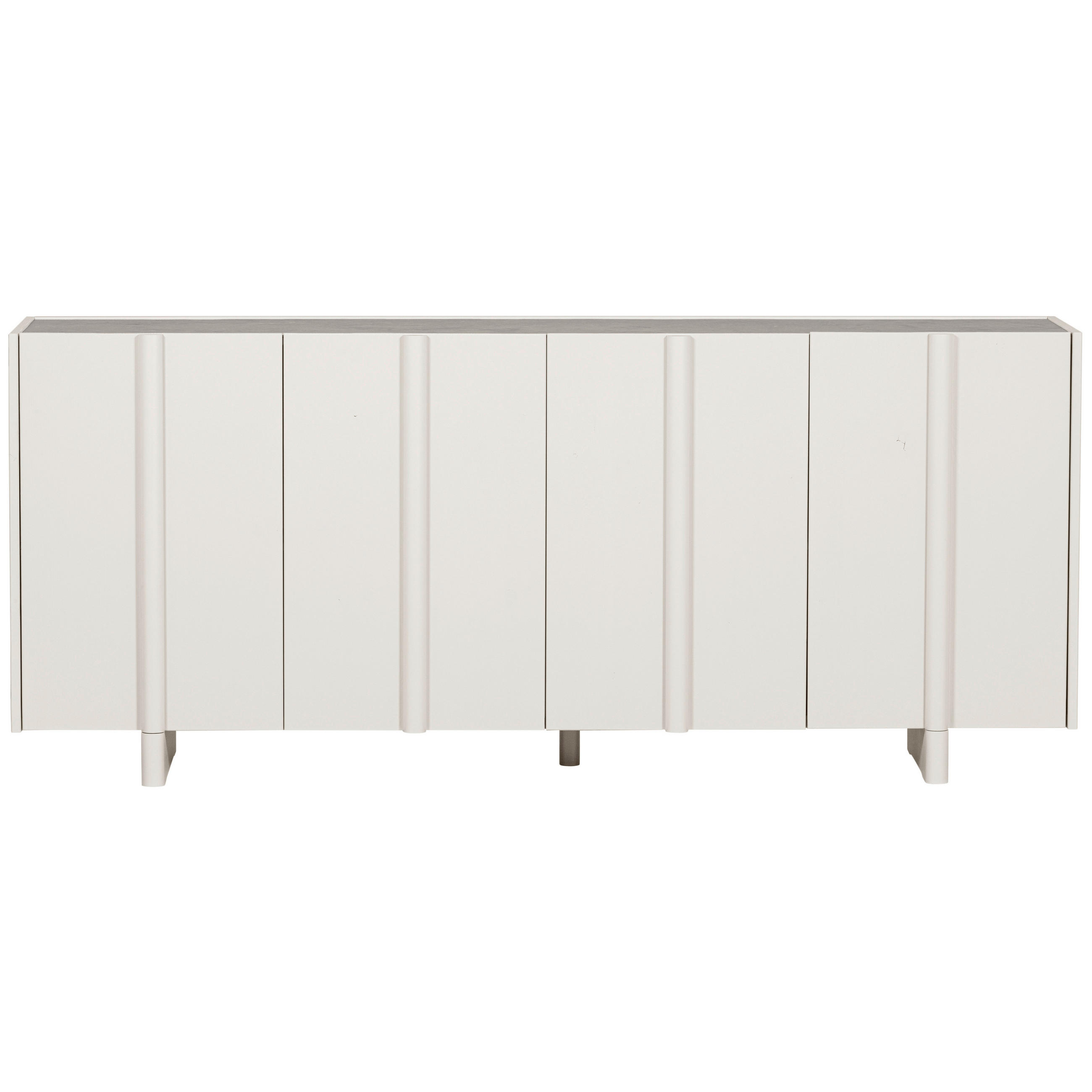 Livetastic Sideboard Basu Grauweiß 200x85x46 cm