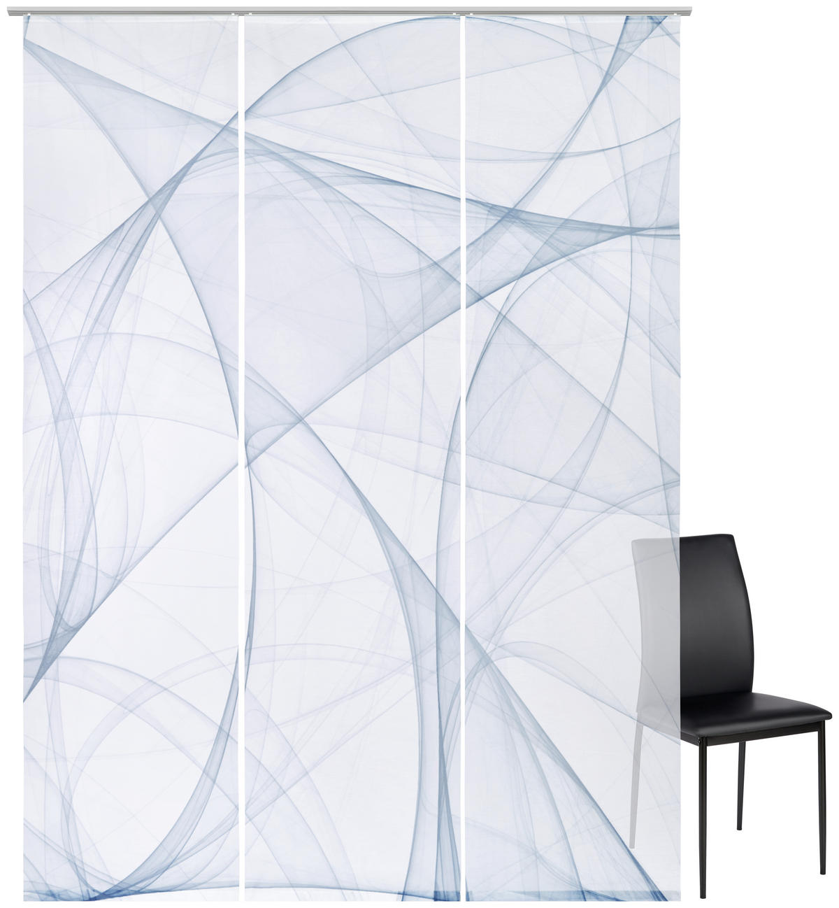 PANEL ZAVESA plava - plava, Osnovno, tekstil (60/245cm) - Novel