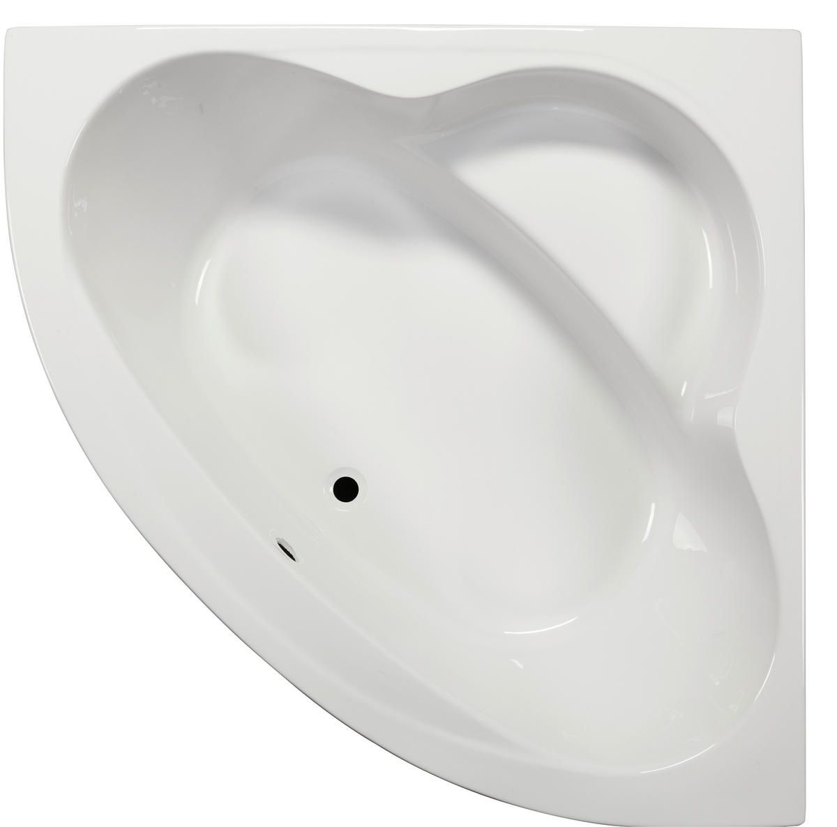 BADEWANNE Wandmontage  140/140/45 cm  - Weiß, KONVENTIONELL, Kunststoff (140/140/45cm)