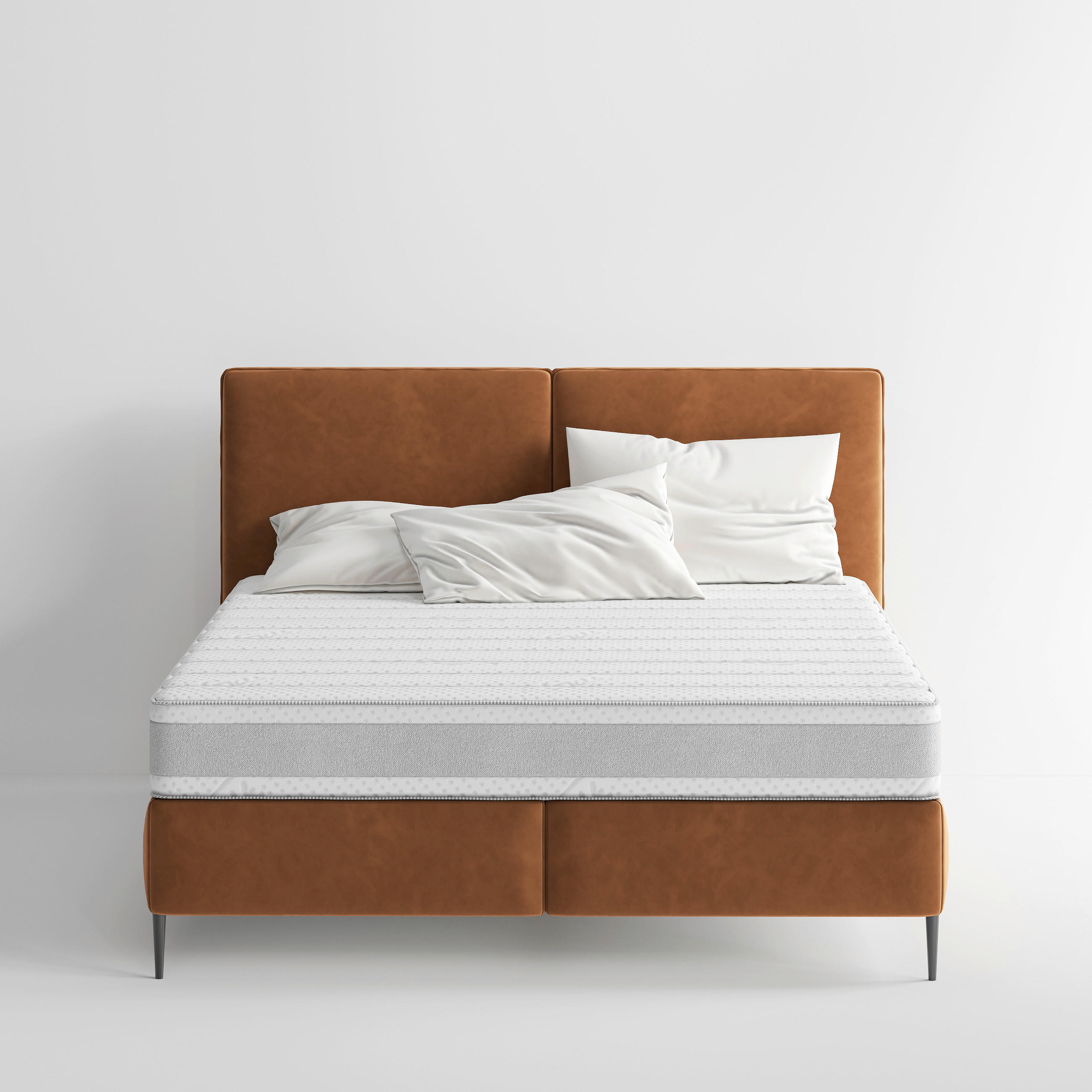 TASCHENFEDERKERNMATRATZE Only H3/H4, 90/220 cm, Höhe ca.: 20 cm, H3 + H4 = fest + sehr fest, 7-Zonen - Weiß, Basics, Textil (90/220cm) - Livetastic