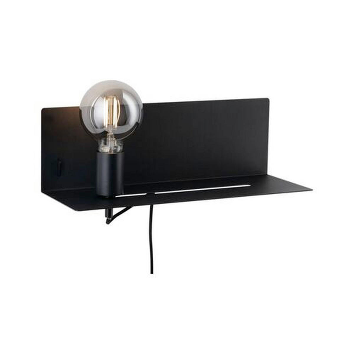 WANDLEUCHTE 40/13 cm   - Schwarz, LIFESTYLE, Metall (40/13cm) - Paulmann