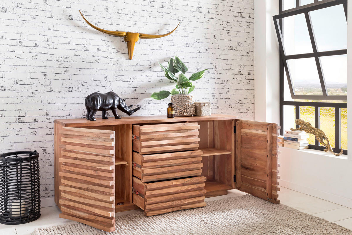 SIDEBOARD 160/75/43 cm  - Akaziefarben, Design, Holz (160/75/43cm) - MID.YOU